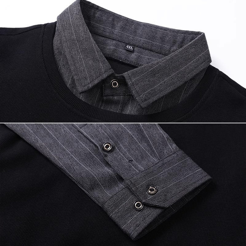 Chaqueta Acolchada Oversize – Abrigo Casual de Negocios con Forro Polar para Hombre
