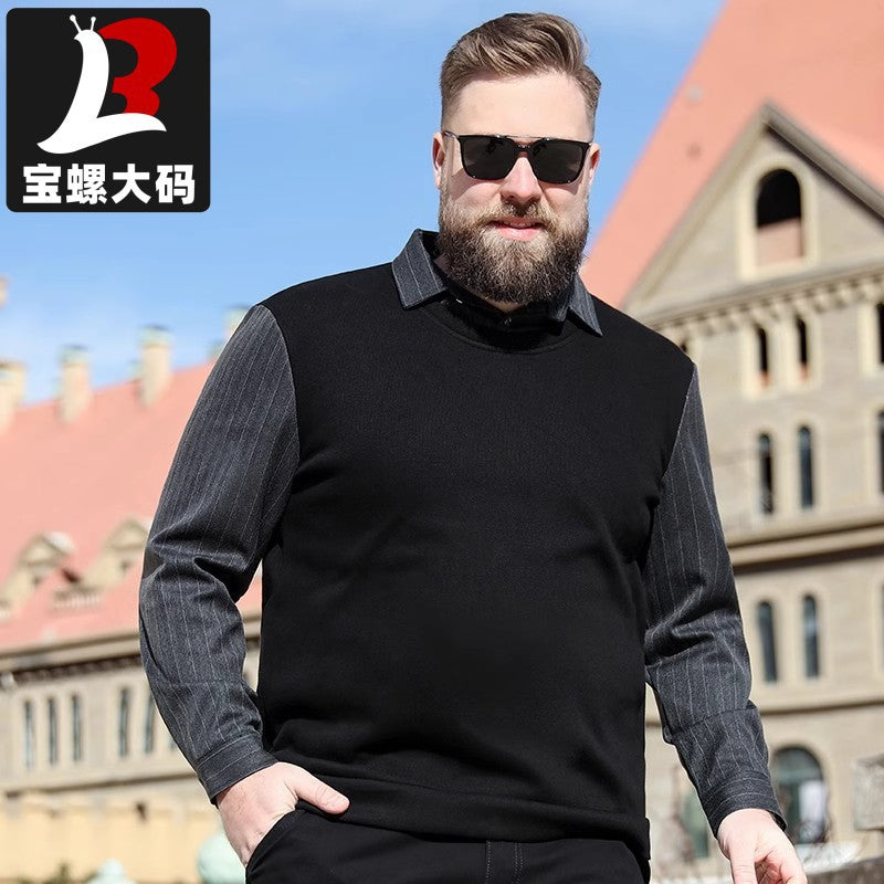 Chaqueta Acolchada Oversize – Abrigo Casual de Negocios con Forro Polar para Hombre